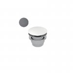 Axa RADICI Umywalka ścienna/stawiana na blat 80x48 cm z korkiem Click-clack Grey Matt 8710009+AF001509