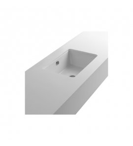Axa Sink Umywalka podblatowa 50x41 cm z korkiem Click-clack Biały połysk WS07801F+AF0015