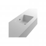 Axa Sink Umywalka podblatowa 50x41 cm z korkiem Click-clack Biały połysk WS07801F+AF0015