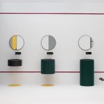 Axa SKYLAND Umywalka wpuszczana w blat ∅ 48 cm z korkiem Click-clack Czarny mat 3213207+AF001507