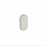 Axa Szafka ścienna z lustrem 40x80 cm Czarny mat 50030007