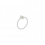 Axa Uchwyt okrągły na ręcznik Czarny mat A10012