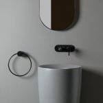 Axa Uchwyt okrągły na ręcznik Czarny mat A10012