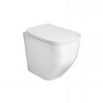 Axa WHITE JAM Miska WC stojąca 34x52 cm z deską wolnoopadającą Biały połysk 3312601+AF3301