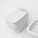 Axa WHITE JAM Miska WC stojąca 34x52 cm z deską wolnoopadającą Biały połysk 3312601+AF3301