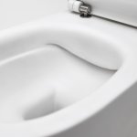 Axa Wild Miska ścienna 34x52 cm i deska WC wolnoopadająca Biały połysk 3006001+AF3001