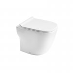 Axa Wild Miska stojąca 34x52 cm i deska WC wolnoopadająca Biały połysk 3001601+AF3001