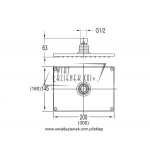 STEINBERG SERIA 120 deszczownica 400mm x 400mm 120 1689 / 1201689 / 120.1689