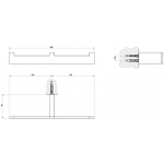 Gessi Rettangolo Reling na ręczniki stainless steel 20915.149 / 20915149
