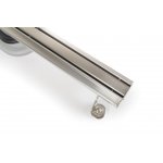 Balneo Slim Odpływ liniowy 80 cm stal szczotkowana SLIM80