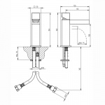 Bellosta Beethoven Bateria umywalkowa/bidetowa kaskadowa jednootworowa bez korka chrom 7705/7/S WYPRZEDAŻ!!