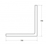 Besco Ares Obudowa do Brodzika 70x70 biała OAA-70-KW