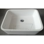  Besco Assos Umywalka Nablatowa 40x50 biała UMD-A-NB