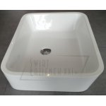  Besco Assos Umywalka Nablatowa 40x50 biała UMD-A-NB