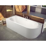 Besco Avita Wanna asymetryczna Lewa 170x75 biała WAV-170-NL