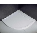 Besco Axim Brodzik Półokrągły UltraSlim 90x90 biały BAX-90-NR