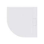 Besco Axim Brodzik Półokrągły UltraSlim 90x90 biały BAX-90-NR