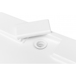 Besco Axim Brodzik Półokrągły UltraSlim 90x90 biały BAX-90-NR