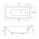 Besco Continea Wanna prostokątna 150x70 biała WAC-150-PK