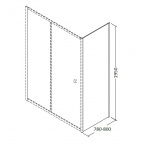 Besco Duo Slide Panel Boczny 80x195 PDS-80