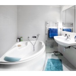 Besco Finezja Nova Wanna asymetryczna Prawa 155x95 biała WAF-155-NP