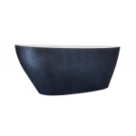 Besco Goya Glam Wanna Wolnostojąca 160x70 cm biała/grafit WMD-160-GG