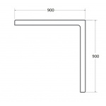 Besco Igor Obudowa do Brodzika 90x90 biała OAI-90-KW