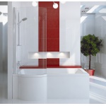 Besco Inspiro Wanna Do Zabudowy+Parawan Lewa 160x70 biała WAI-160-NLE