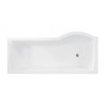 Besco Inspiro Wanna Do Zabudowy+Parawan Lewa 160x70 biała WAI-160-NLE