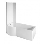 Besco Inspiro Wanna Do Zabudowy+Parawan Lewa 160x70 biała WAI-160-NLE