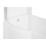 Besco Inspiro Wanna Do Zabudowy+Parawan Lewa 160x70 biała WAI-160-NLE