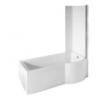 Besco Inspiro Wanna Do Zabudowy+Parawan Prawa 170x70 biała WAI-170-NPR