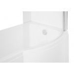 Besco Inspiro Wanna Do Zabudowy+Parawan Prawa 170x70 biała WAI-170-NPR