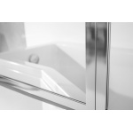 Besco Integra Wanna Do Zabudowy+Parawan 2-skrzydłowy Lewa 150x75 biała WAI-150-PL2