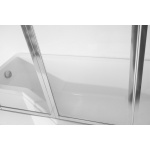 Besco Integra Wanna Do Zabudowy+Parawan 3-skrzydłowy Prawa 150x75 biała WAI-150-PP3