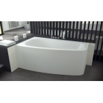 Besco Luna Wanna asymetryczna Lewa 150x80 biała WAL-150-NL