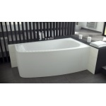 Besco Luna Wanna asymetryczna Prawa 150x80 biała WAL-150-NP