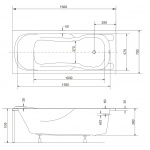 Besco Majka Nova Wanna prostokątna 150x70 biała WAM-150-PK