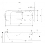 Besco Majka Nova Wanna prostokątna 170x70 biała WAM-170-PK