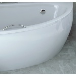 Besco Milena Obudowa asymetryczna Lewa 150x70 biała OAM-150-NL