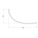 Besco Milena Obudowa asymetryczna Prawa 150x70 biała OAM-150-NP