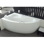 Besco Natalia Wanna asymetryczna Lewa 150x100 biała WAN-150-NL