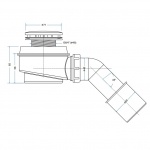Besco Odpływ brodzikowy Ø50 mm chrom OB-50