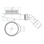 Besco Odpływ brodzikowy Ø90 mm chrom OB-90