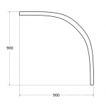 Besco Oliver I Obudowa do Brodzika 90x90 biała OAO-90