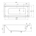 Besco Optima Wanna prostokątna 140x70 biała WAO-140-PK