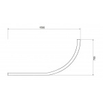 Besco Praktika Obudowa asymetryczna Lewa 150x70 biała OAP-150-NL