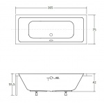 Besco Quadro Wanna prostokątna 165x75 biała WAQ-165-PK