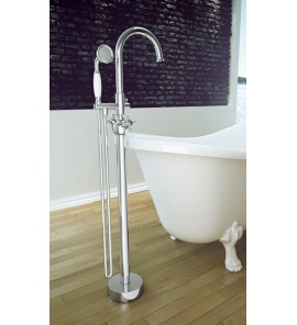 Besco Retro Bateria Wannowa Wolnostojąca chrom BW-RI-CH