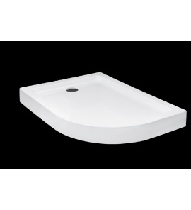 Besco Saturn Brodzik Asymetryczny Lewy 100x80 biały BAS-100-NL